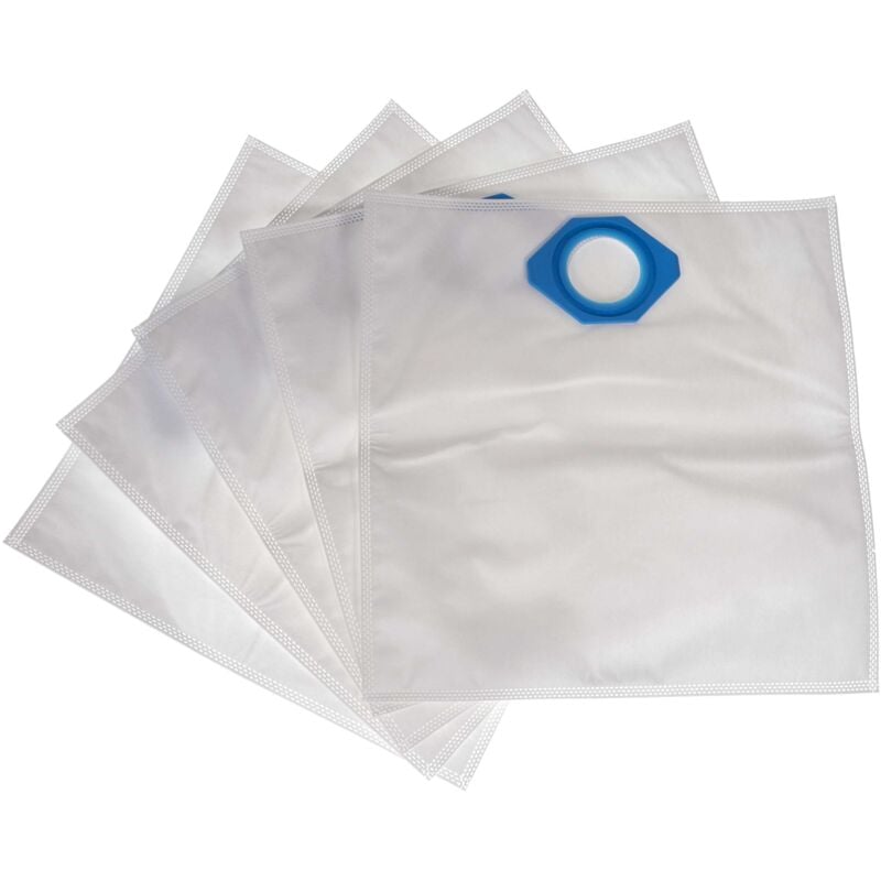 foto del prodotto vhbw 5x sacchetto sostituisce nilfisk 107418525, 5715492194087 per aspirapolvere microfibra, 39cm x 40cm bianco