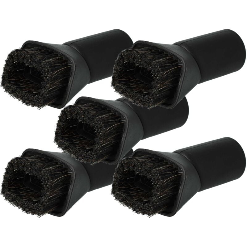 foto del prodotto vhbw 5x spazzola per mobili compatibile con k rcher cw 100, cw 50, cv 46 2, cv 48 2 aspirapolvere con attacco rotondo da 35 mm 7cm