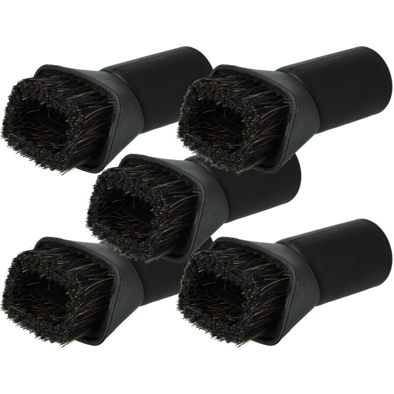 foto del prodotto vhbw 5x spazzola per mobili compatibile con k rcher recovery 12 wet dry w frnt mnt aspirapolvere con attacco rotondo da 35 mm 7cm