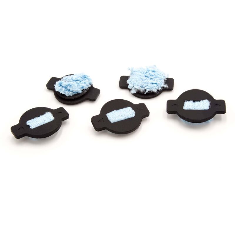 foto del prodotto vhbw 5x stoppino, wick cap compatibile con irobot braava 320, 320t, 321, 380, 380t, mint 4200, 5200 robot aspirapolvere con funzione lavapavimenti