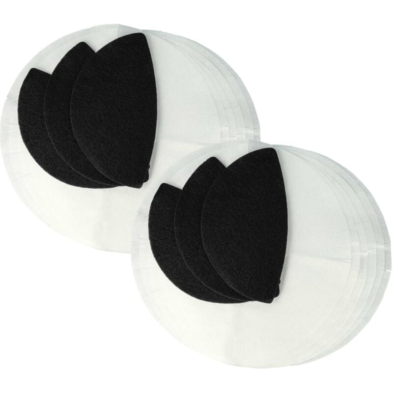 foto del prodotto vhbw 6x filtro ai carboni attivi, 12x filtro di carta compatibile con delonghi serie d38, serie dl, serie f38 friggitrice set da 18pz.