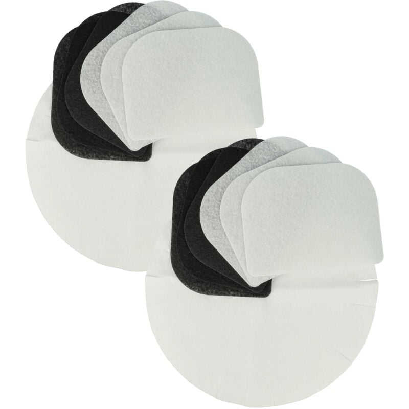 foto del prodotto vhbw 6x filtro ai carboni attivi, 6x filtro antigrasso, 12x filtro di carta compatibile con delonghi f28311, d8 friggitrice set da 24pz.