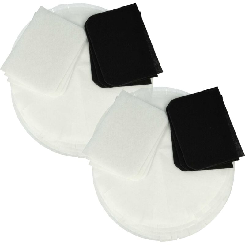 foto del prodotto vhbw 6x filtro ai carboni attivi, 6x filtro antigrasso, 12x filtro di carta compatibile con delonghi serie f28 friggitrice set da 24pz.