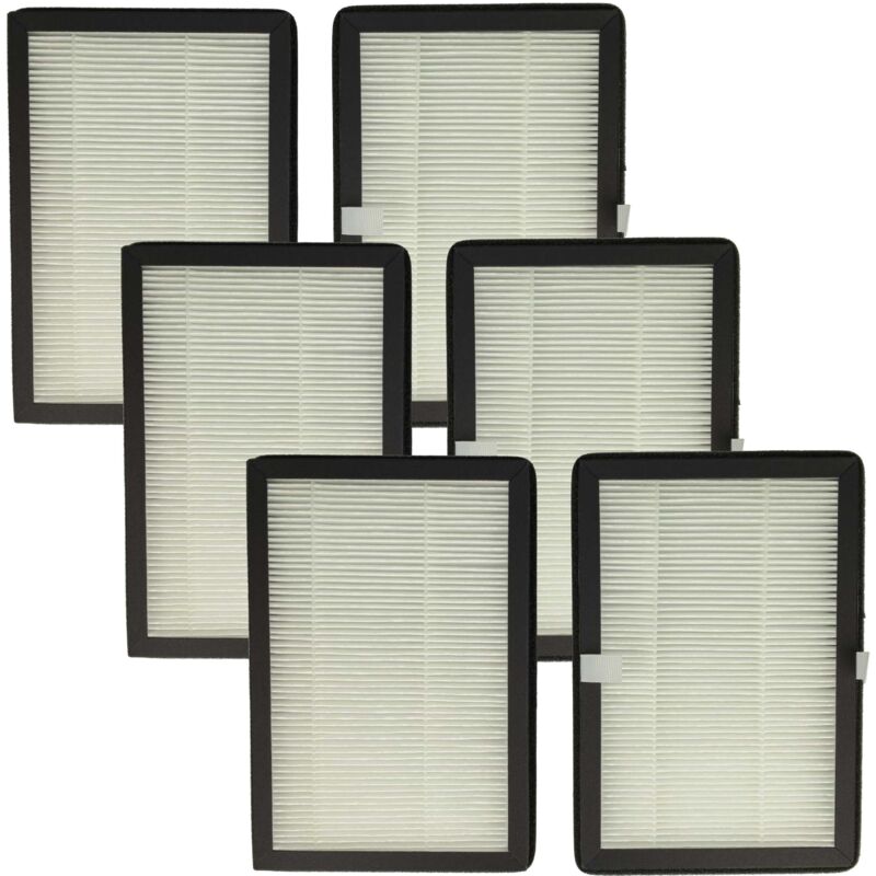 foto del prodotto vhbw 6x filtro antiparticolato compatibile con rowenta eclipse qu5030, qu5072, qu5060, qu5062 depuratore d aria, ventilatore