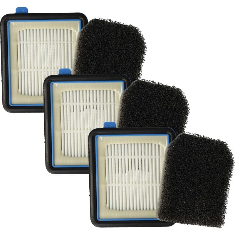 foto del prodotto vhbw 6x filtro compatibile con electrolux well q8, q6, q7, qx8 2, qx6, qx7 aspirapolvere filtro hepa, filtro pre motore