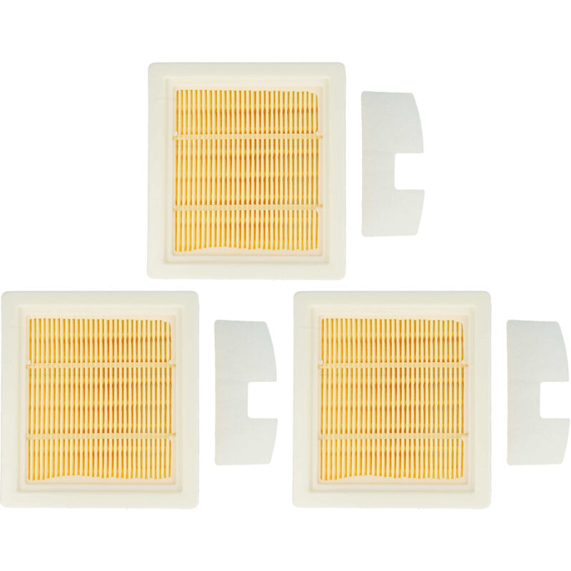 foto del prodotto vhbw 6x filtro compatibile con fox 350000066 aspirapolvere filtro hepa, pre filtro
