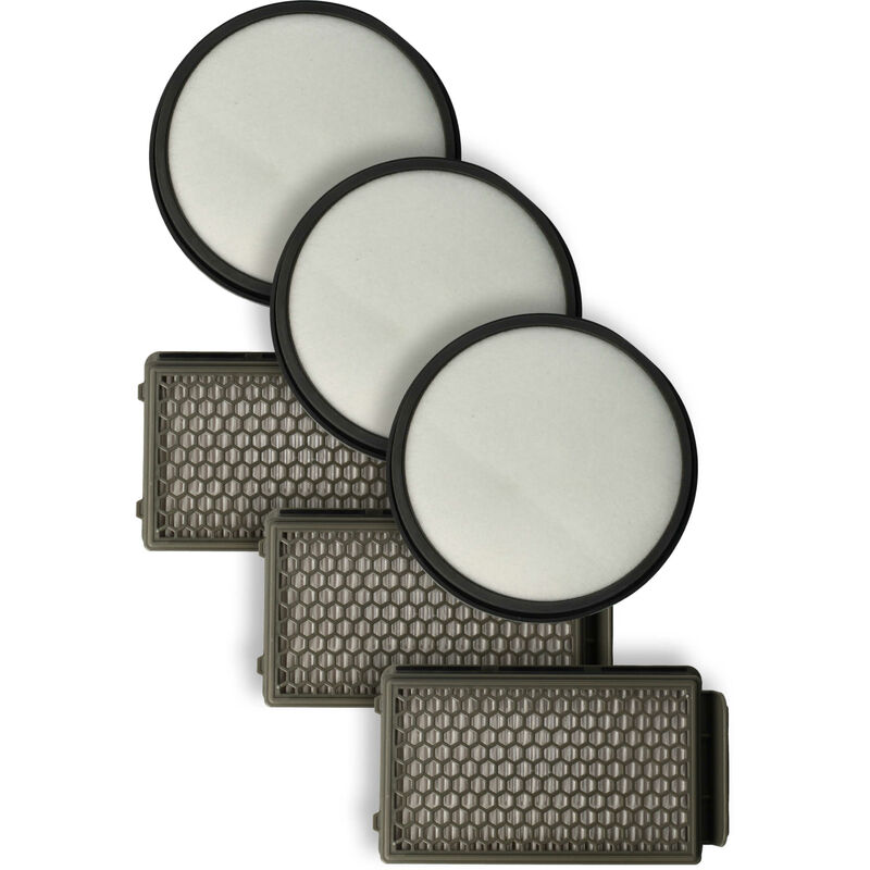 foto del prodotto vhbw 6x filtro compatibile con moulinex mo3718pa, mo3723pa, mo3751pa, mo3774pa, mo3786pa aspirapolvere filtro hepa, filtro pre motore