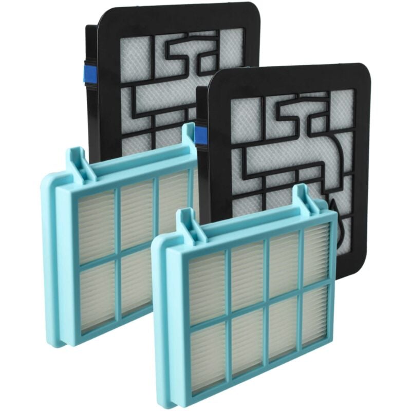 immagine 0 del prodotto vhbw 6x filtro compatibile con philips powerpro active fc9555 09, fc9550 09 aspirapolvere filtro hepa, filtro salva motore, filtro di spugna