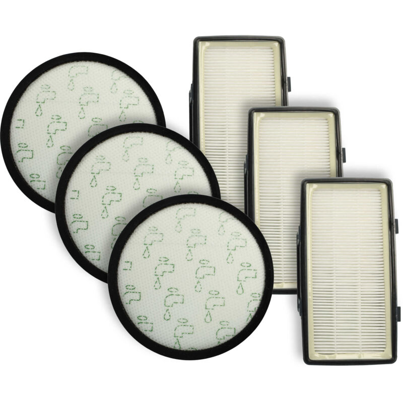 foto del prodotto vhbw 6x filtro compatibile con rowenta green force max ro4931ea, ro3153ea, ro3171ea aspirapolvere filtro pre motore, filtro aria di scarico epa