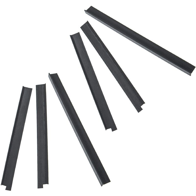 foto del prodotto vhbw 6x lamine in gomma compatibile con vorwerk spazzola elettrica eb 360, 370 aspirapolvere set di listelle, nero