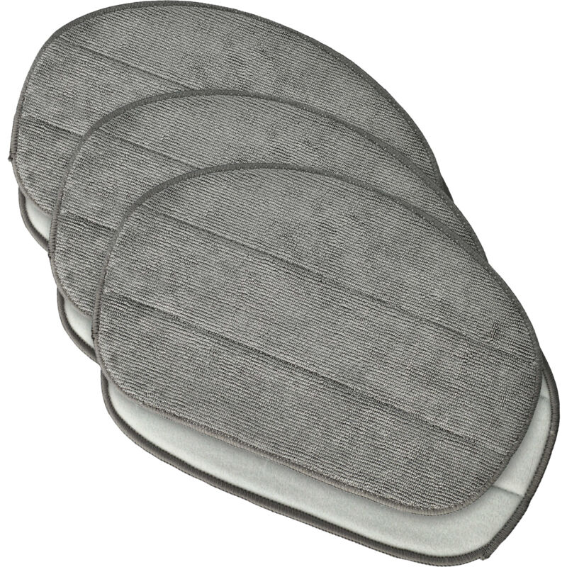 foto del prodotto vhbw 6x panno compatibile con leifheit cleantenso scopa a vapore microfibra, grigio