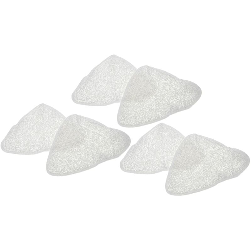 foto del prodotto vhbw 6x panno compatibile con vileda steam scopa a vapore microfibra, bianco