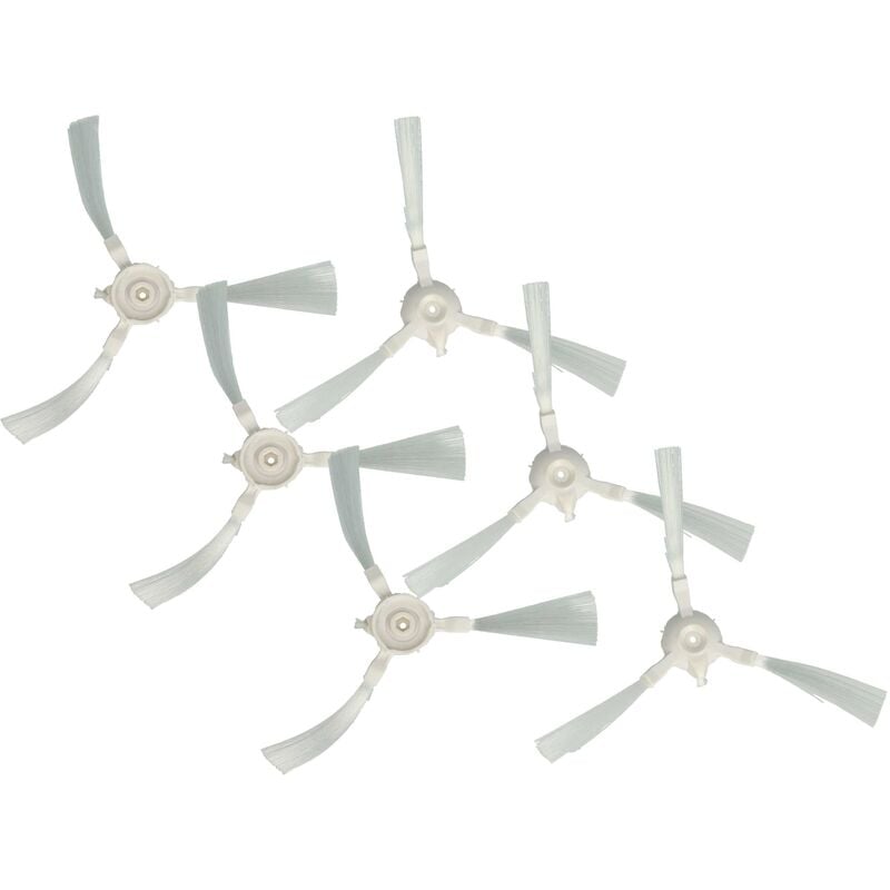 foto del prodotto vhbw 6x spazzola tonda compatibile con rowenta x plorer serie 40 animal connect rr7267 robot aspiratore 6x spazzola laterale, set di spazzole