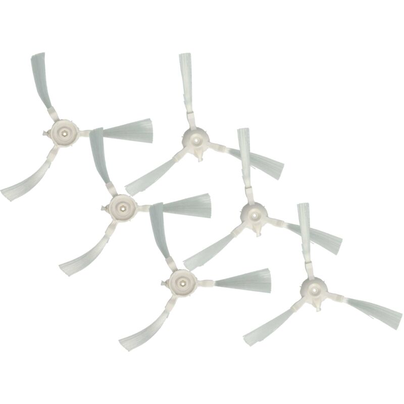 foto del prodotto vhbw 6x spazzola tonda sostituisce rowenta zr720002 per robot aspiratore 6x spazzola laterale, set di spazzole