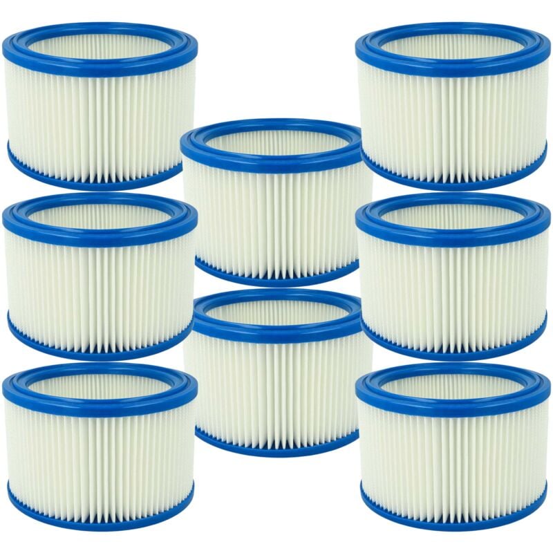 foto del prodotto vhbw 8x elemento filtrante compatibile con nilfisk alto sq 490 31, 550 11, 450 21, 450 31, 450 11 aspiratore secco umido