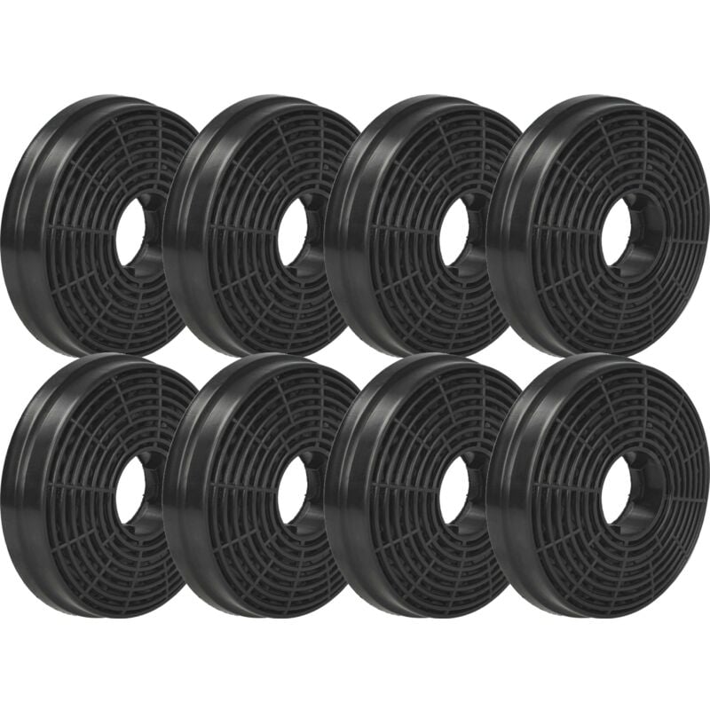 immagine 0 del prodotto vhbw 8x filtro a carboni attivi compatibile con respekta ch 22098 ixa, ch 22078 ixb, ch 3100 giss, ch 3100 gis cappe aspiranti 10,5 cm