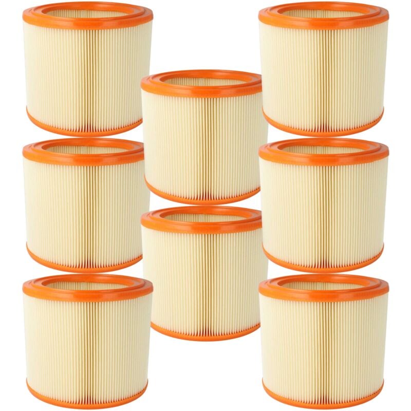 foto del prodotto vhbw 8x filtro a lamelle compatibile con wap alto sq 650 1m, sq 650 3m, sq 690 3m b1, sq 691 9m b1 aspirapolvere portatile