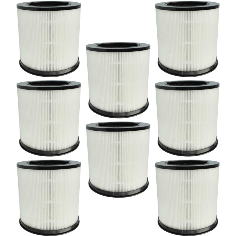 foto del prodotto vhbw 8x filtro aria compatibile con xiaomi smart air purifier 4 compact purificatore d aria filtro combinato prefiltro hepa carbone attivo