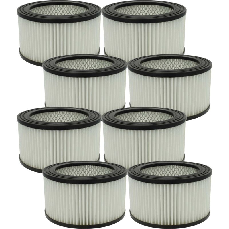 foto del prodotto vhbw 8x filtro compatibile con firefix 963 aspiracenere filtro hepa nero bianco