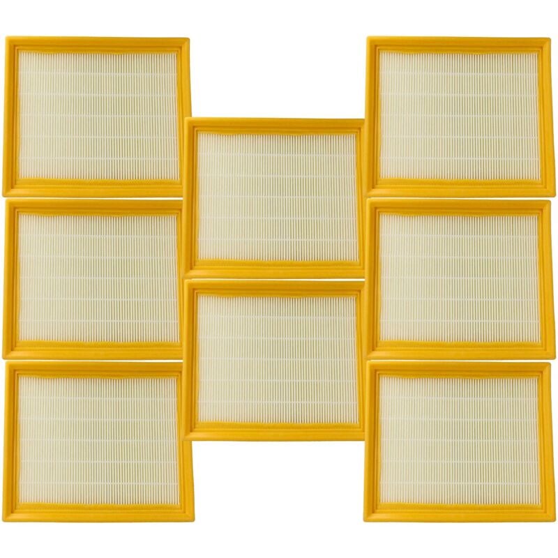 foto del prodotto vhbw 8x filtro compatibile con lidl parkside ppwd 30 a1 aspirapolvere filtro hepa giallo bianco