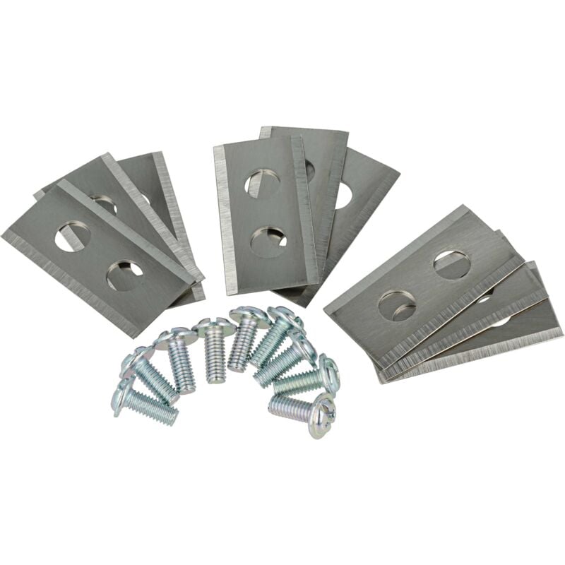 foto del prodotto vhbw 9x lama di ricambio compatibile con worx landroid wr141e, wr142e, wr143e, wr153e tagliaerba argento, in acciaio