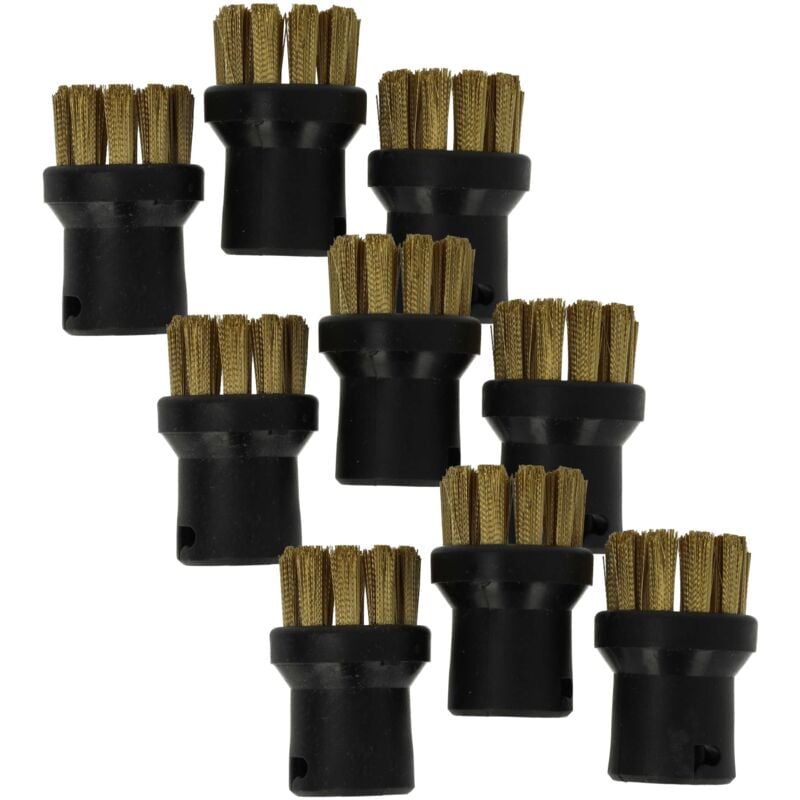 foto del prodotto vhbw 9x spazzola rotonda compatibile con k rcher sc 2 easyfix plus yellow, sc 2 easyfix, sc 2 easyfix premium pulitore a vapore spazzola a vapore