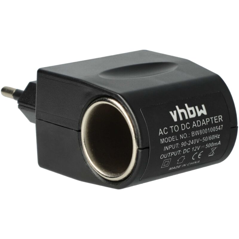 foto del prodotto vhbw adattatore 12 v 220 v, trasformatore di tensione da 500 ma per caricatore, cavo di ricarica da auto