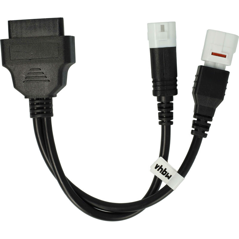 foto del prodotto vhbw adattatore obd2 3 pin, 4 pin su obd2 16pin compatibile con yamaha 2016 2019 tmax 530, mt 10 sp, r1 r1m, fjr 1300, mt 09 sp moto 20 cm