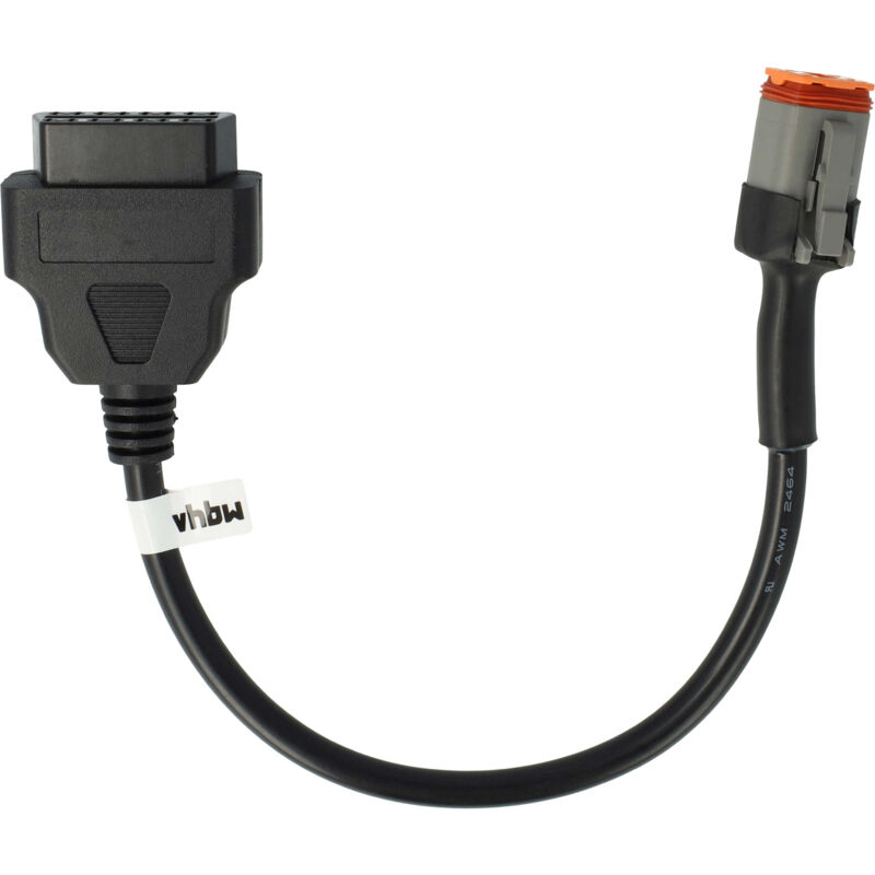 foto del prodotto vhbw adattatore obd2 4 pin su obd2 16pin compatibile con harley davidson dyna 2004 2011, softail 2001 2010, sportster 2007 2013 moto 20 cm