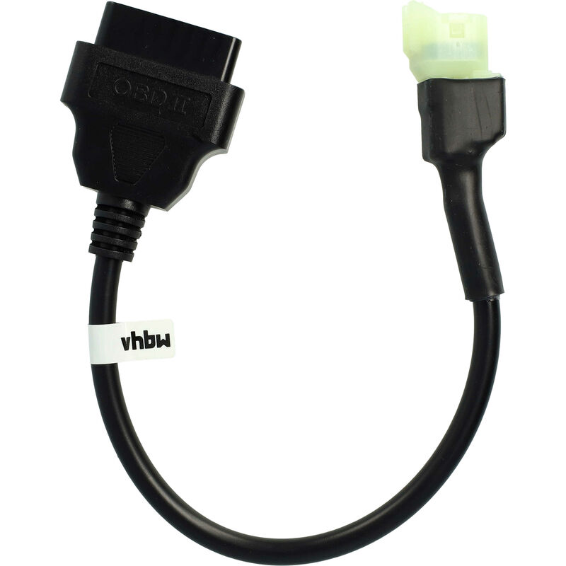 foto del prodotto vhbw adattatore obd2 4 pin su obd2 16pin compatibile con honda crf 250 2004 2019 , fes 125 150 pantheon 4t 03 13 moto 28 cm