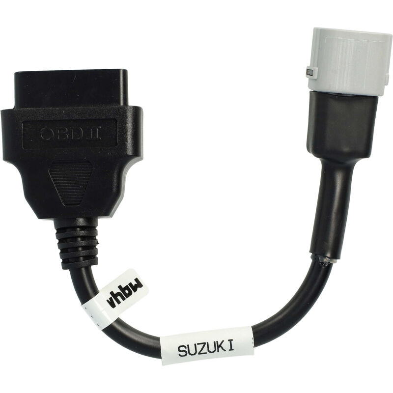 foto del prodotto vhbw adattatore obd2 6 pin su obd2 16pin compatibile con suzuki an 400 2003 2019 , an 650 2002 2019 , dl 650 v 2004 2019 moto 10 cm