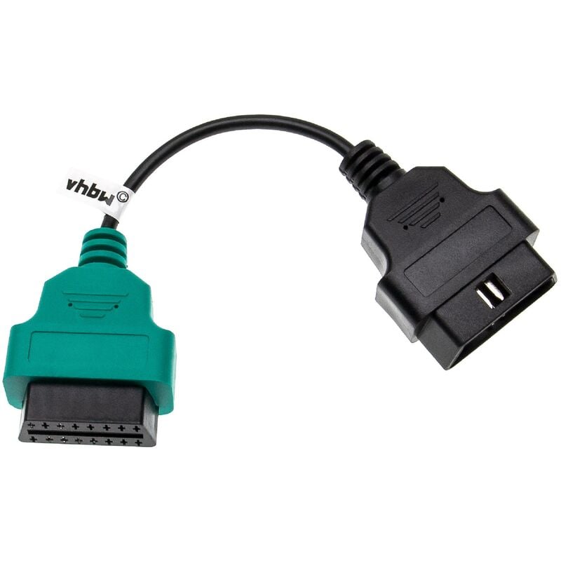 foto del prodotto vhbw adattatore obd2 a1 da obd1 16 pin a obd2 16 pin compatibile con lancia lybra, thesis, ypsilon auto