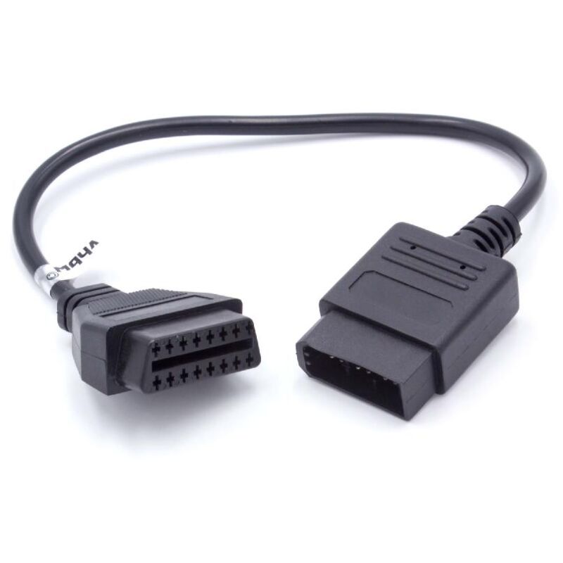 foto del prodotto vhbw adattatore obd2 obd1 a 14 pin a obd2 compatibile con alfa romeo, fiat, lancia, nissan auto 30 cm