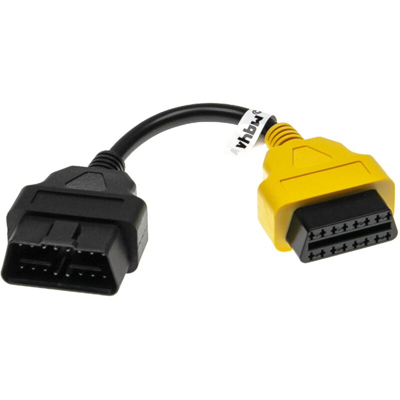 foto del prodotto vhbw adattatore obd2 obd1 a 16 pin a obd2 compatibile con fiat grande punto, fiorino, qubo, punto, ypsilon, 500, doblo, ducato auto 20 cm