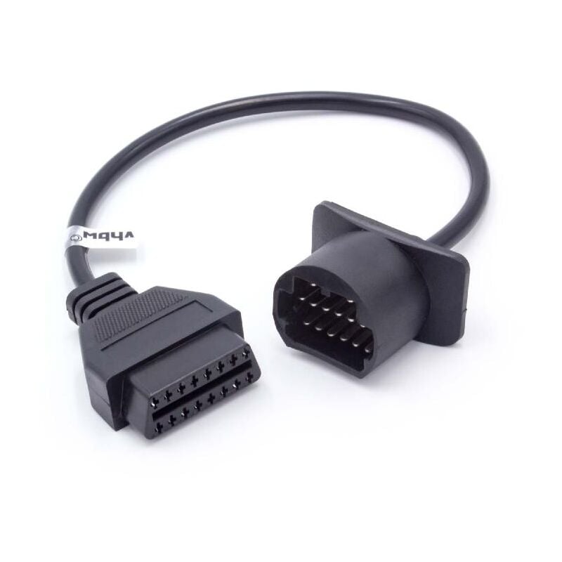 foto del prodotto vhbw adattatore obd2 obd1 a 17 pin a obd2 compatibile con ford, mazda, toyota auto 30 cm