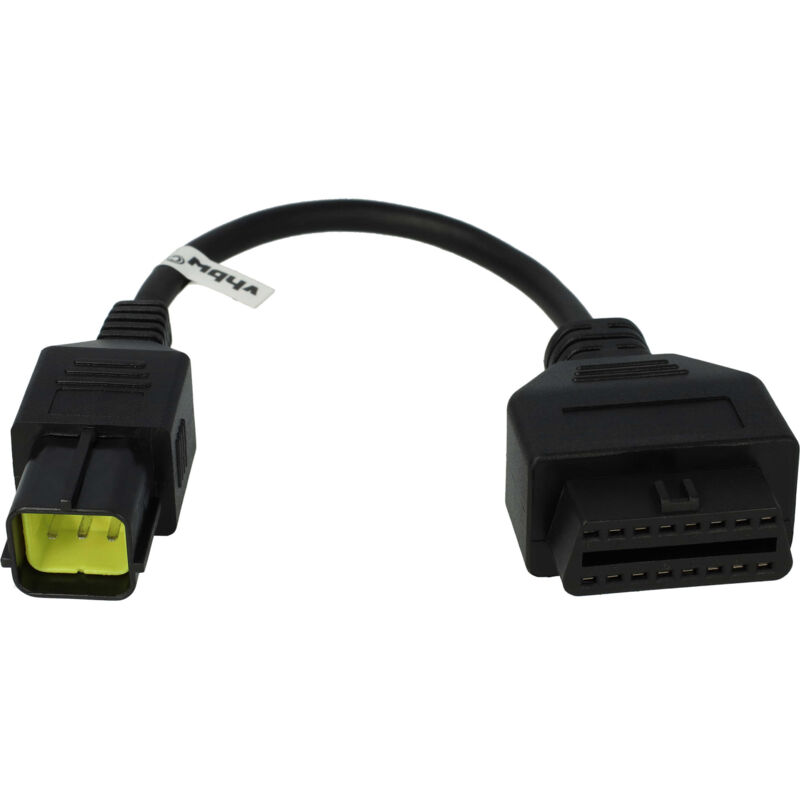foto del prodotto vhbw adattatore obd2 obd2 6 pin su obd2 16pin compatibile con husqvarna ccm 450, sm 610, sm 630, smr 511, te 310, te 449 moto 30 cm
