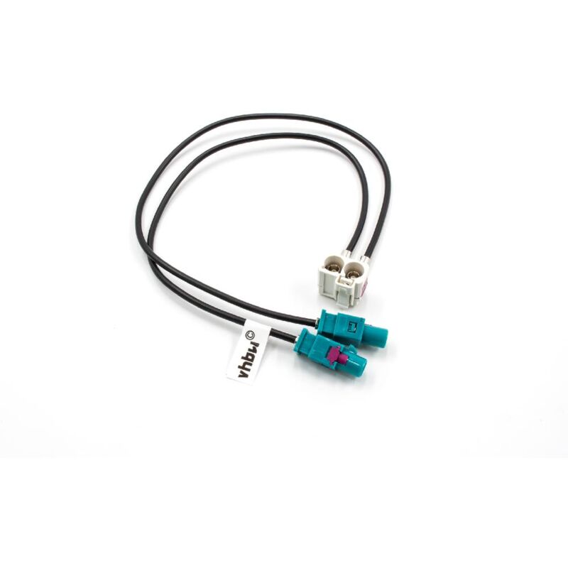 foto del prodotto vhbw adattatore per antenna a doppio fakra b compatibile con audi vw rns 510, rns e autoradio, auto cavo adattatore, 20 cm