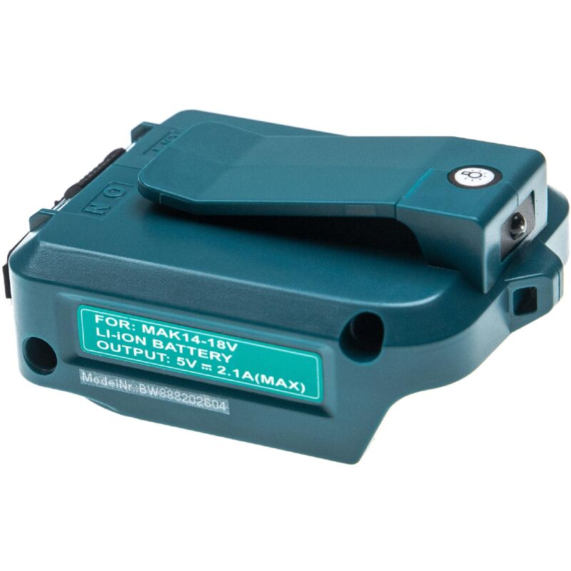 foto del prodotto vhbw adattatore sostituisce makita adp05 per utensile batteria per batterie 14,4 v 18 v 2 a li ion