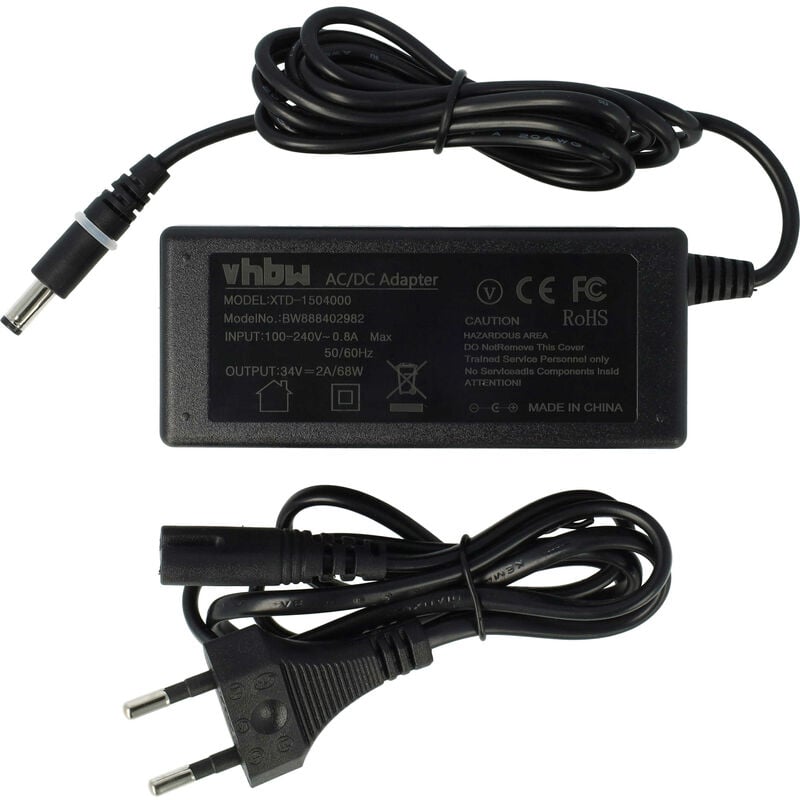 foto del prodotto vhbw alimentatore compatibile con robomow rc304, rc306, rc312, rc304u, rc308 pro, rc308u batterie da avviamento per robot tosaerba 230 cm