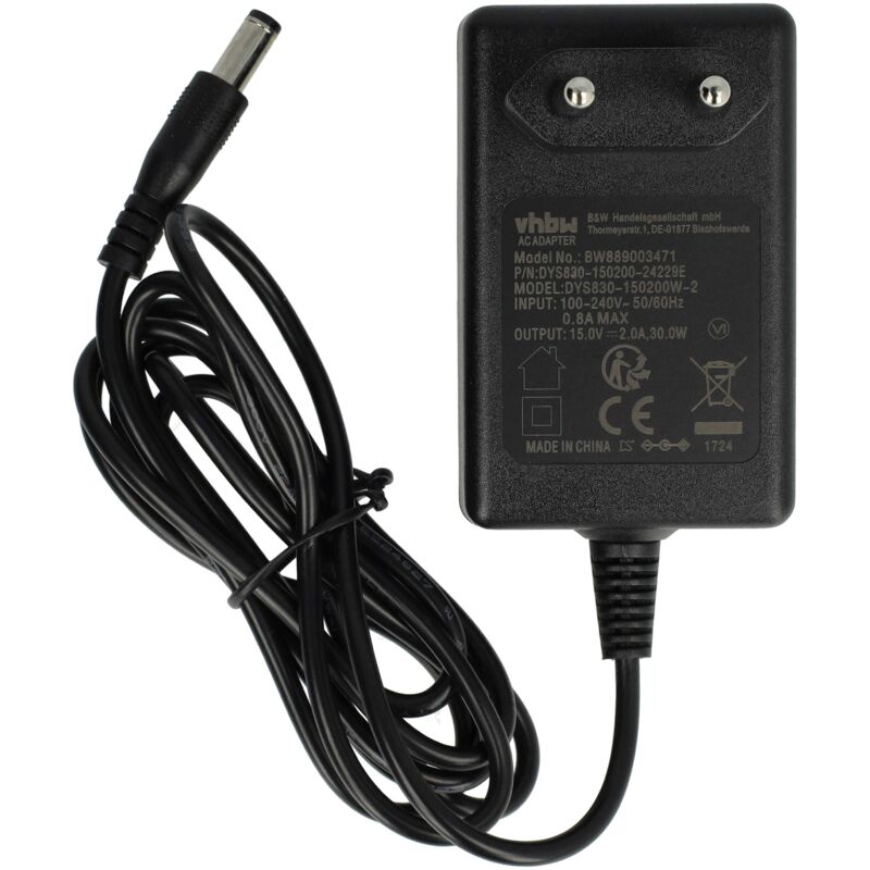foto del prodotto vhbw alimentatore compatibile con traktor control s5, s4 mk 1 mk2 mk3 , z1, s8 dispositivo per effetti musicali mixer 145 cm