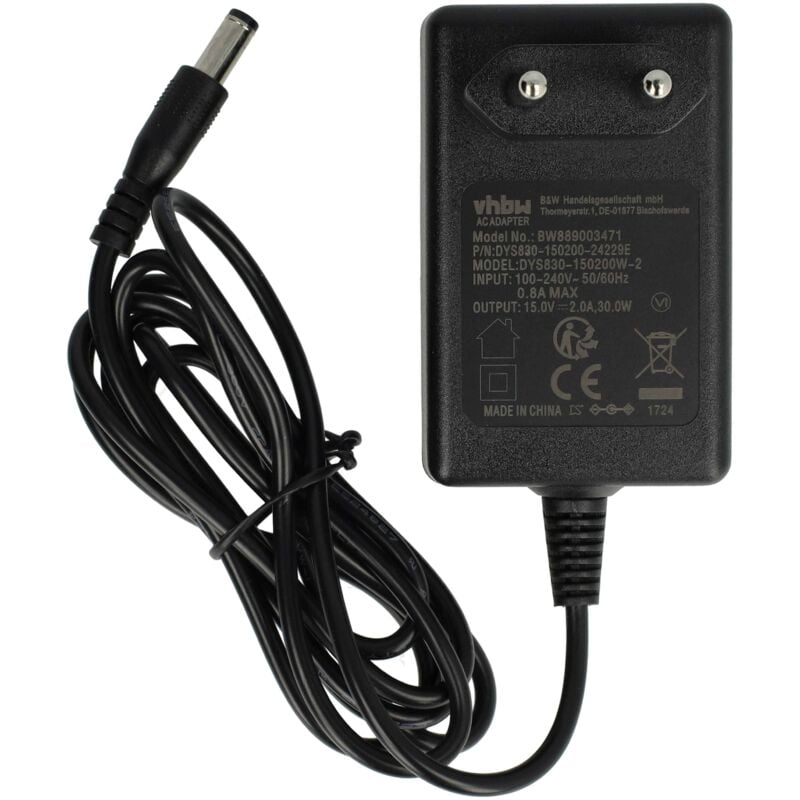 foto del prodotto vhbw alimentatore compatibile con traktor komplete kontrol s88, s61, s49, s25 mk1 mk2 dispositivo per effetti musicali mixer 145 cm