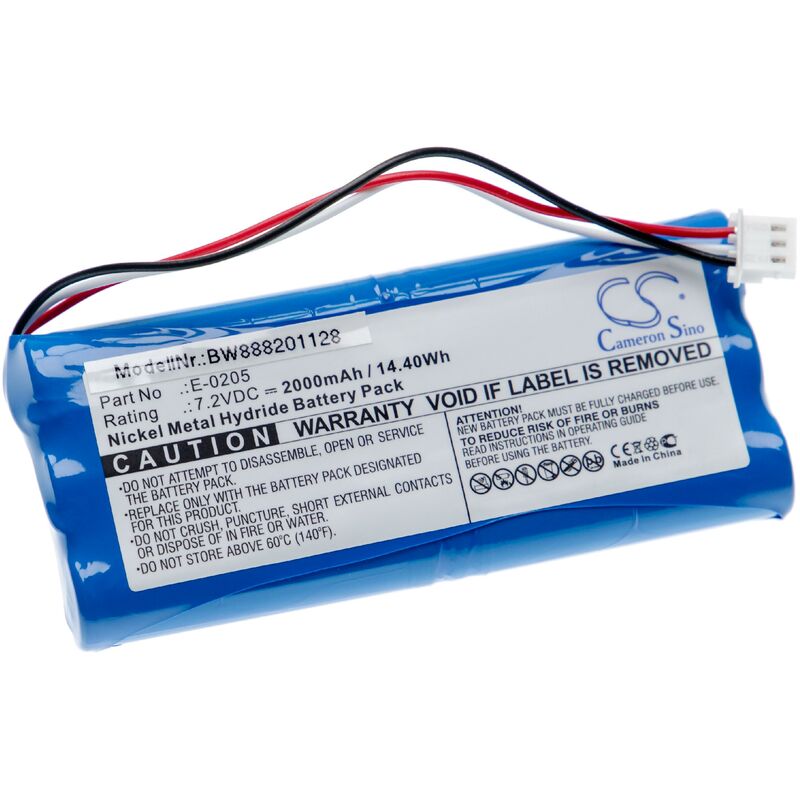 foto del prodotto vhbw batteria compatibile con aaronia nf, v1s, v4 dispositivo di misurazione 2000mah, 7,2v, nimh 