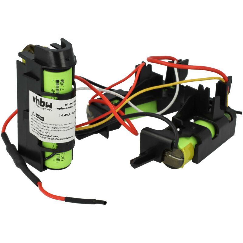 foto del prodotto vhbw batteria compatibile con aeg cx7 2 30ho, eer73bp, cx7 30bm, cx7 30iw, cx7 2 30gm, cx7 2 30db, cx7 2 ho2 aspirapolvere 2000mah, 14,4v, li ion 