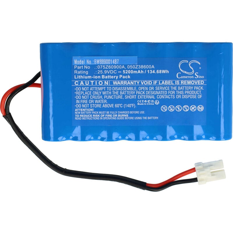 foto del prodotto vhbw batteria compatibile con ambrogio l20 s , twenty rasaerba 5200mah, 25,9v, li ion