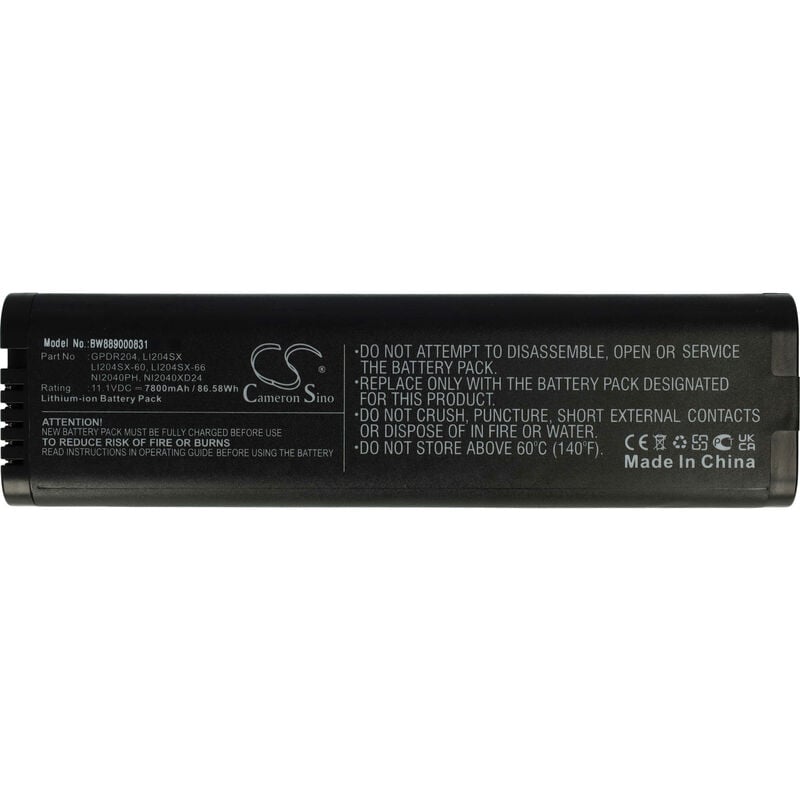 foto del prodotto vhbw batteria compatibile con anritsu ms2711e, ms2712e, ms2713e, ms271xe, ms2721a, ms2721b dispositivo di misurazione 7800mah, 11,1v, li ion 