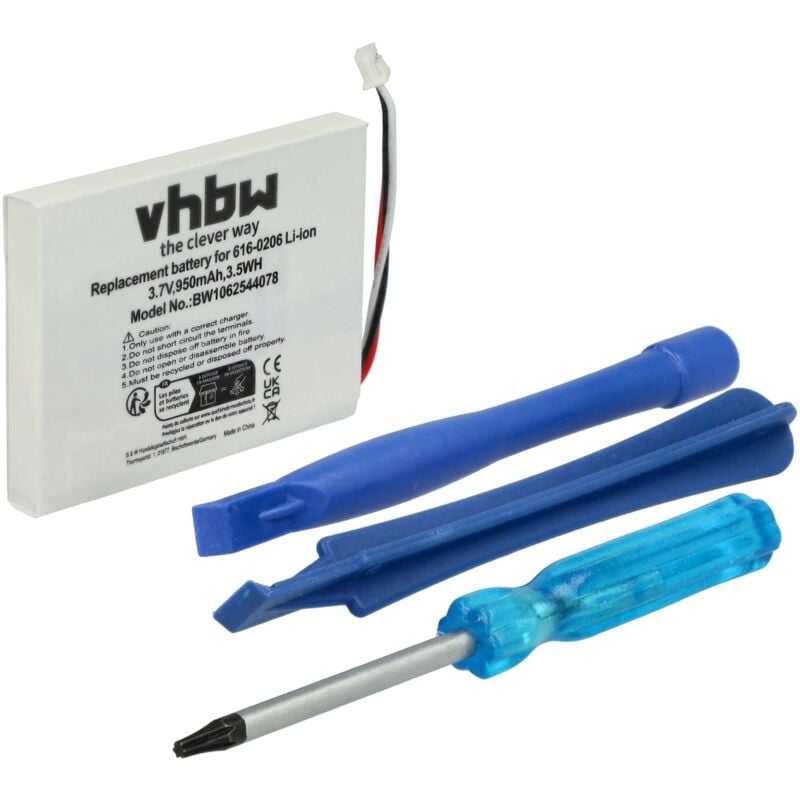 foto del prodotto vhbw - batteria compatibile con apple ipod photo m9585j/a, m9585kh/a, m9585ch/a, m9585fe/a mp3 music player lettore musicale (900mah, 3,7v, li-ion)