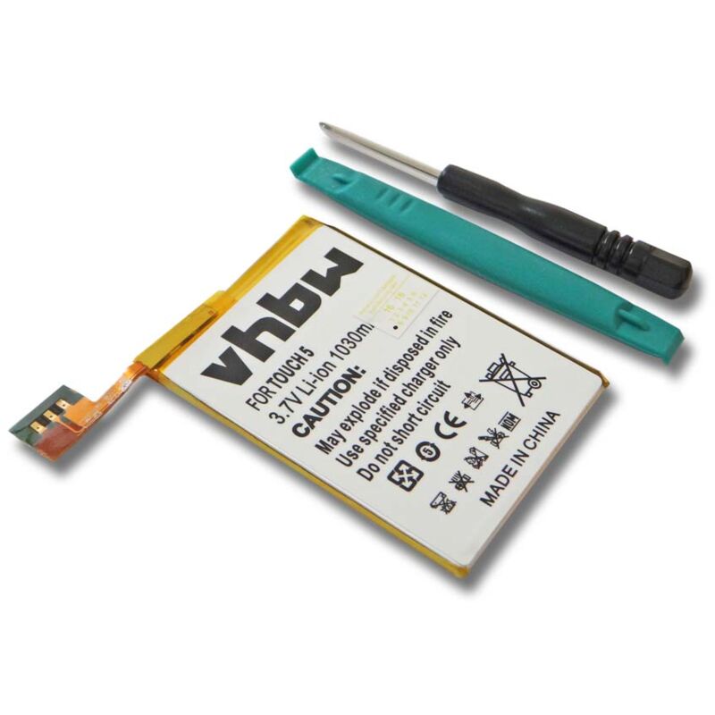foto del prodotto vhbw batteria compatibile con apple ipod touch a1509 mp3 music player lettore musicale 1030mah, 3,7v, li ion 