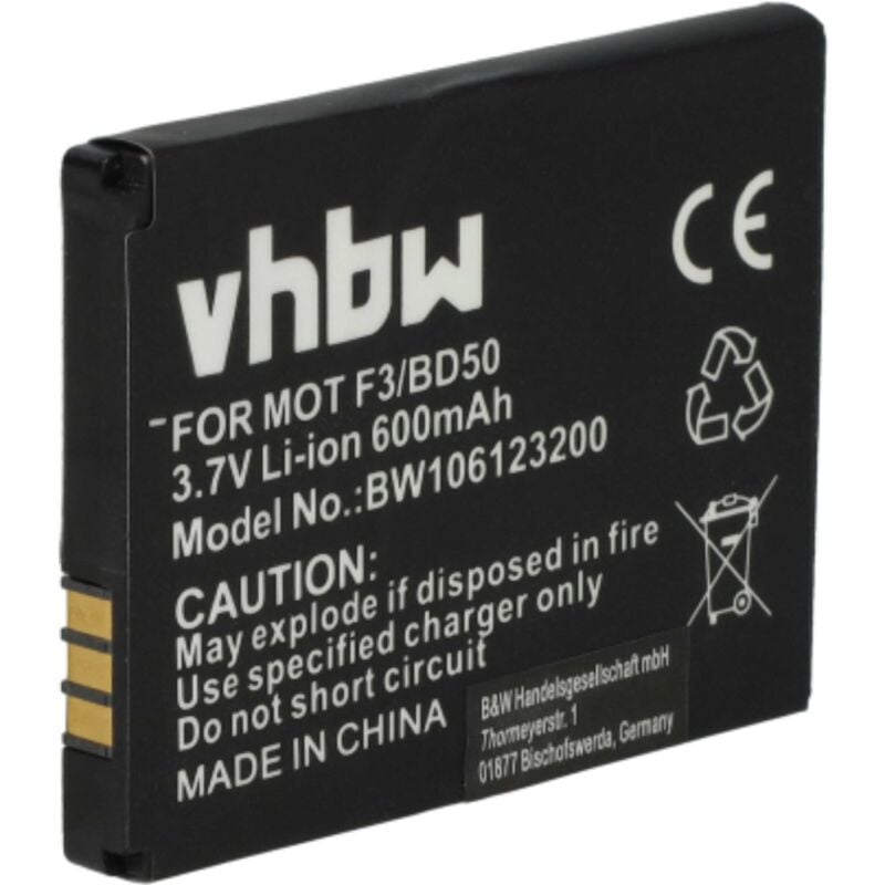 foto del prodotto vhbw batteria compatibile con avm fritzfon c4, c5, em25, em325, m2, m325, mt f telefono fisso cordless 600mah, 3,7v, li ion 