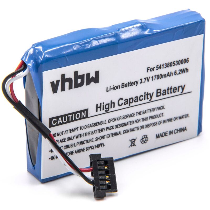 immagine 0 del prodotto vhbw batteria compatibile con becker active 50, 43 talk, 43 traffic, 43 transit navigatore gps 1700mah, 3,7v, li ion 