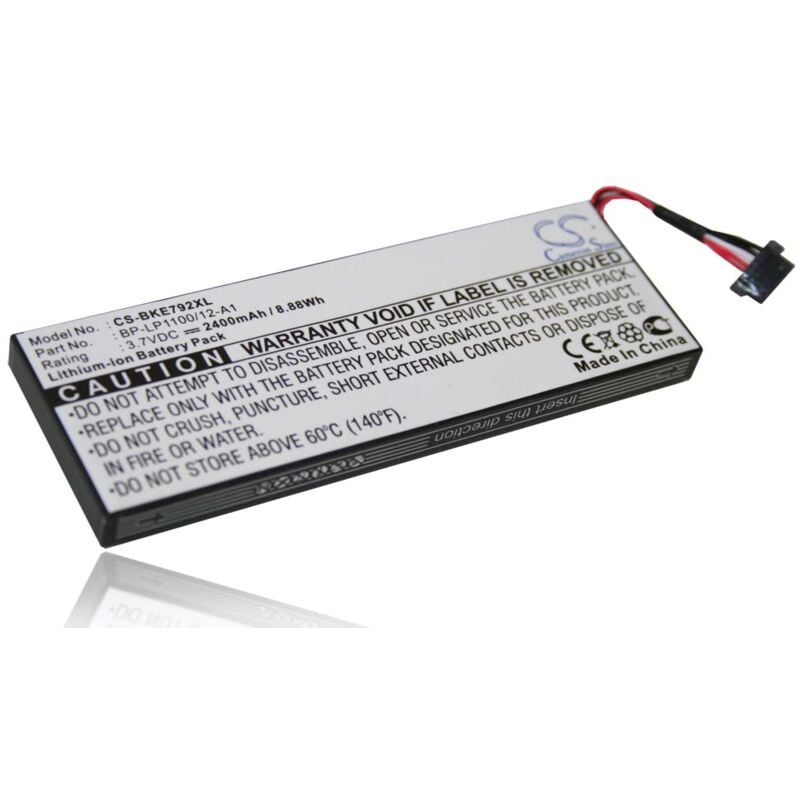 foto del prodotto vhbw batteria compatibile con becker be7928 navigatore gps 2400mah, 3,7v, li ion 